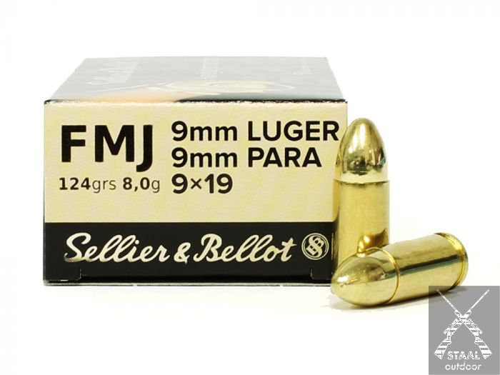 Sellier & Bellot 9mm Luger FMJ 124 grain