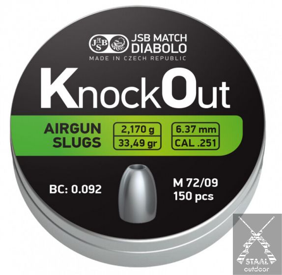 JSB Knock Out Slugs 6,37mm .251