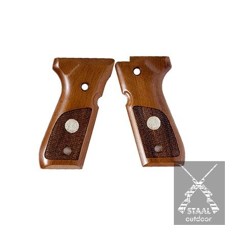 Beretta WOOD GRIPS W/MEDALLION 92/96/98