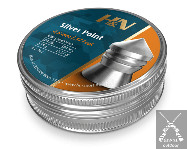 H&N Silver Point 4,5mm Kogeltjes