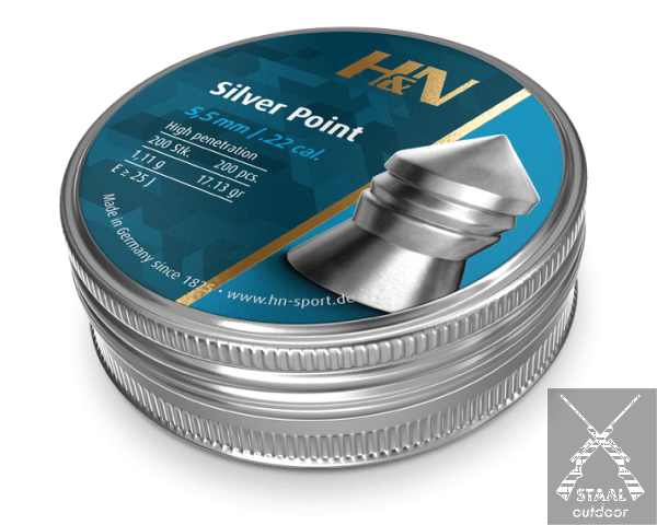 H&N Silver Point 5,5mm Kogeltjes