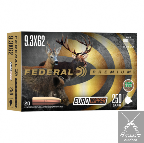 Federal EuroCopper 9,3x62 250 Grain