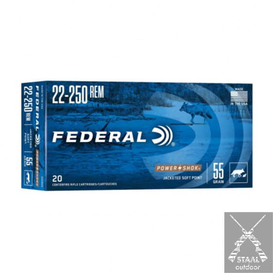 Federal Powershok JSP .22-250 Remington 55 Grain