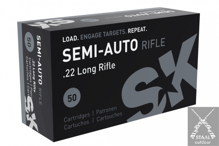 SK Semi-Auto Rifle .22 LR RN 40 Grain