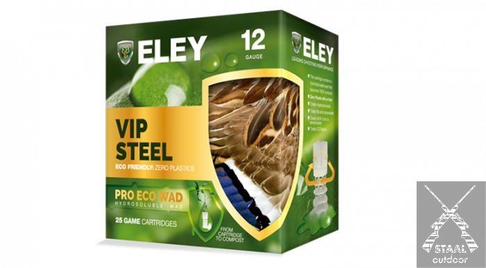 Eley VIP Steel Pro Eco Wad Hagelpatronen Kaliber 12 | 32 gram | Nummer 5