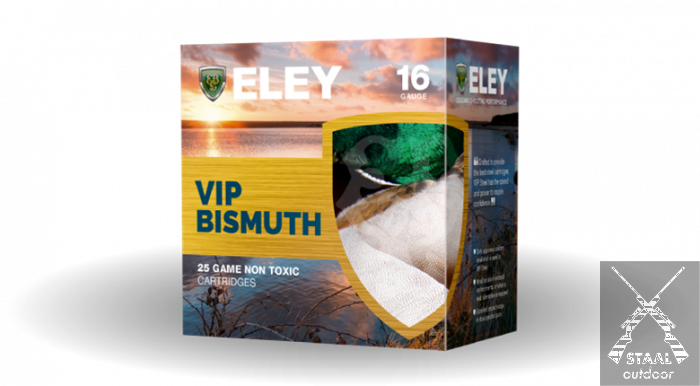 Eley VIP Bismuth Fibre Hagelpatronen Kaliber 16 | 32 Gram | Nummer 4/5