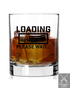 Whiskeyglas "Loading Please Wait"