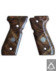 Beretta 92 Serie Luxury walnut wood gript trident logo