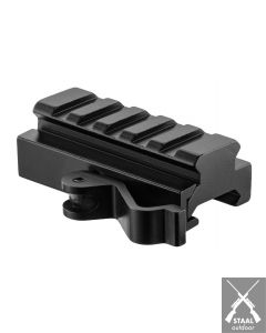 BO QD Picatinny Rail Riser 5-slots