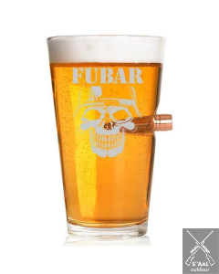 Lucky Shot Bierglas .50 Cal BMG "FUBAR"