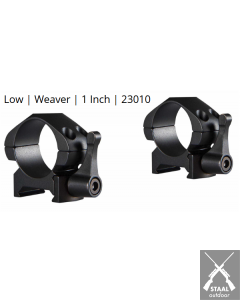 Hawke Precision Steel Ring Mounts Weaver 1 Inch