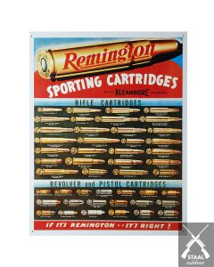 Metalen Plaat Remington Cartridges