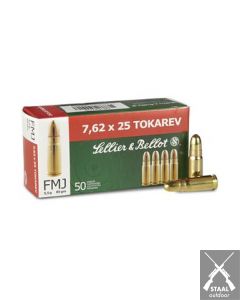 Sellier & Bellot 7,62x25 Tokarev FMJ 85 grain