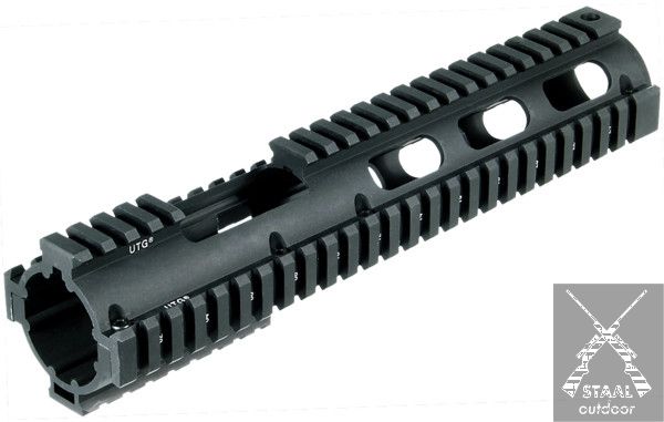 Leapers UTG Quad rail 3-delig-27,18 cm + rail guards MNT-HG416SE