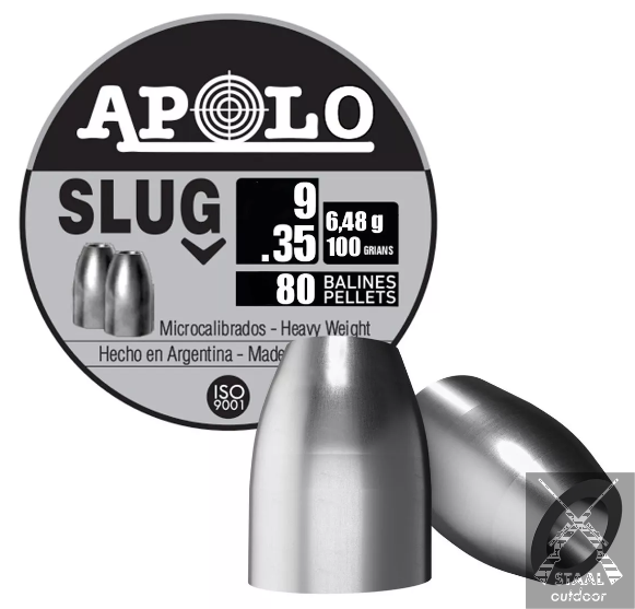 Apolo Slug 9mm (.35) 100 Grains