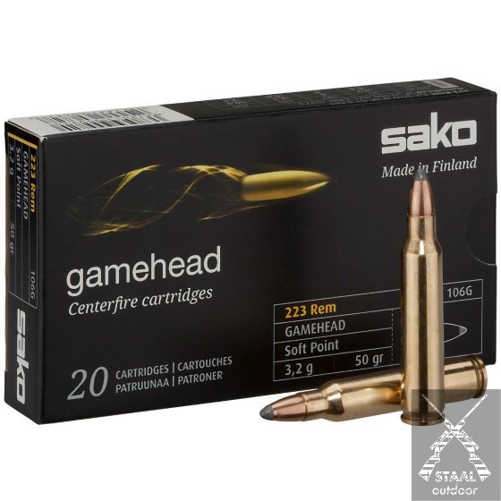 SAKO .223 Remington Gamehead 50 grain SP
