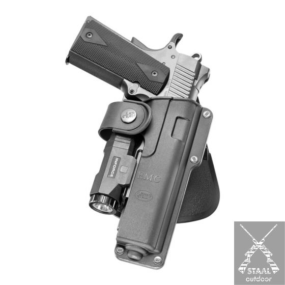 Fobus Rotating Paddle Tactical Holster, most 5"​ 1911 Pistols with Rails