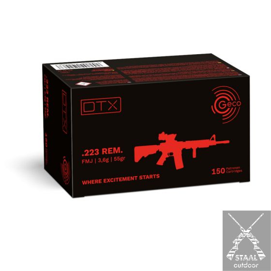 Geco .223 REM DTX FMJ 55 grain