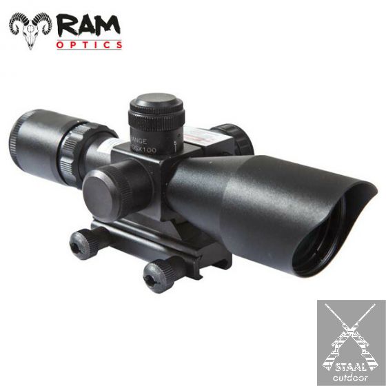RAM-OPTICS 2.5-10 x 40 met Rode Laser