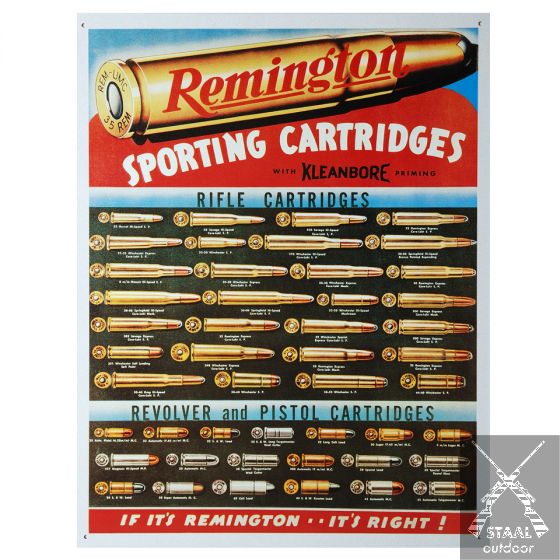 Metalen Plaat Remington Cartridges