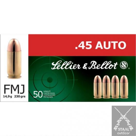 Sellier & Bellot .45 ACP FMJ 230 grain