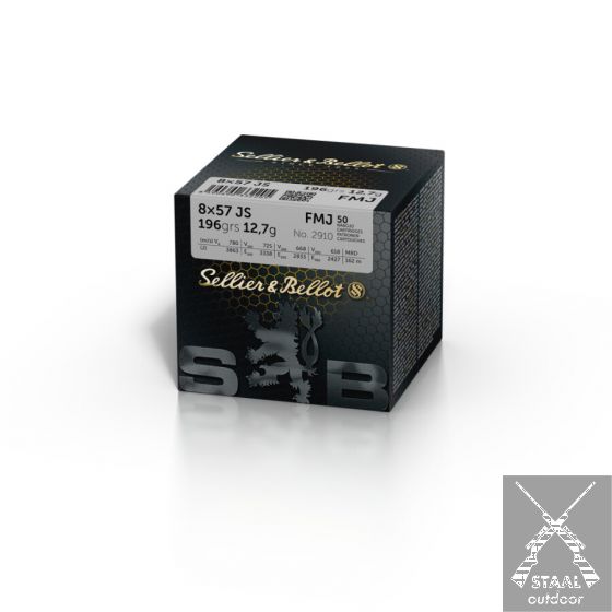 Sellier & Bellot 8x57 JS FMJ 196 grain