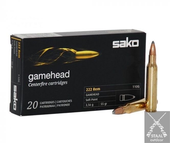 SAKO .222 Rem Gamehead 55 grain SP