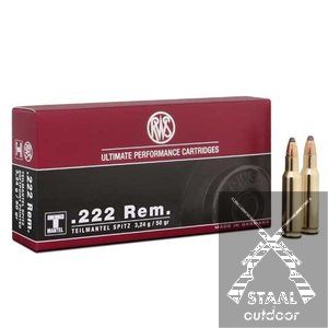 RWS .222 Remington. T-Mantel Spitz 50 grain