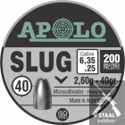 Apolo Slug 6,35mm (.25) 40 Grain