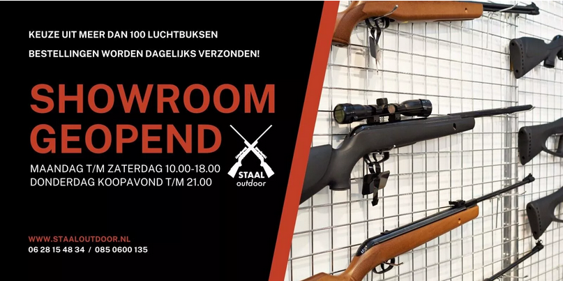 Banner showroom STAAL Outdoor